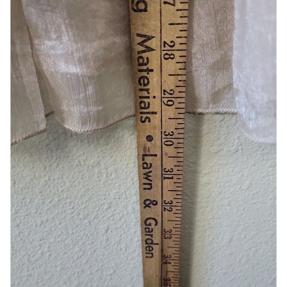 Ultra‎ Pink Women's Size L Layered Tank Ivory Cream Lace And Embroidery Applique - Picture 7 of 7